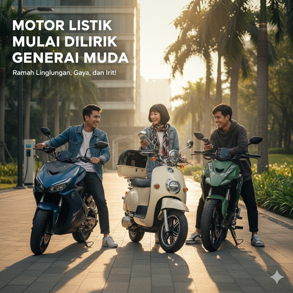 Motor Listrik Mulai Dilirik Generasi Muda